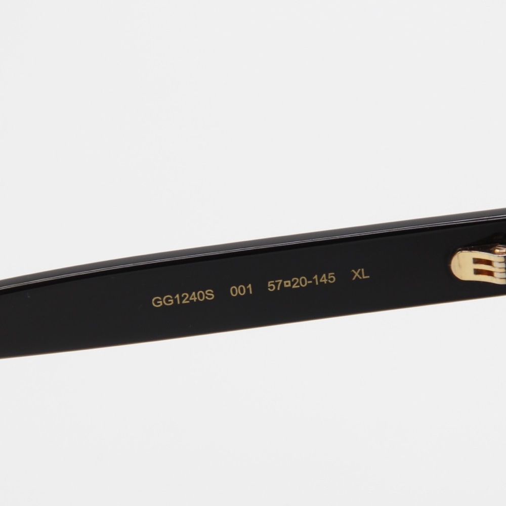 NEW GUCCI GG1240S 001 BLACK WOMEN OVERSIZED SUNGLASSES GUCCI - Picture 12 of 15